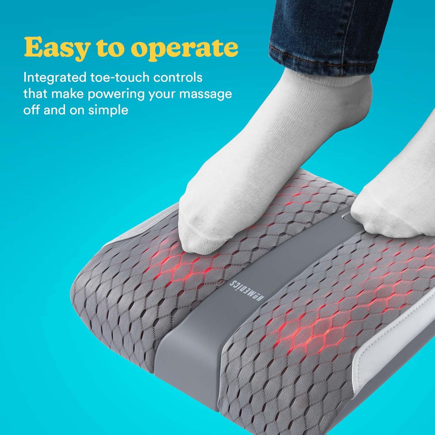 Gentle Touch Gel Shiatsu Foot Massager + Soothing Heat - Medaid International