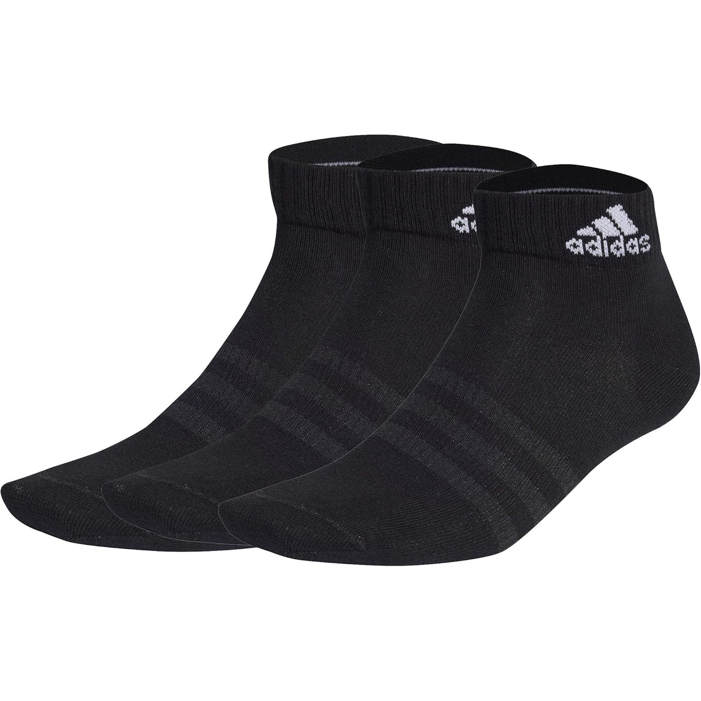 adidas Unisex T SPW ANK 3P BLACK/WHITE IC1282 NOT SPORTS SPECIFIC SOCKS for Unisex ANKLE SOCKS - Medaid