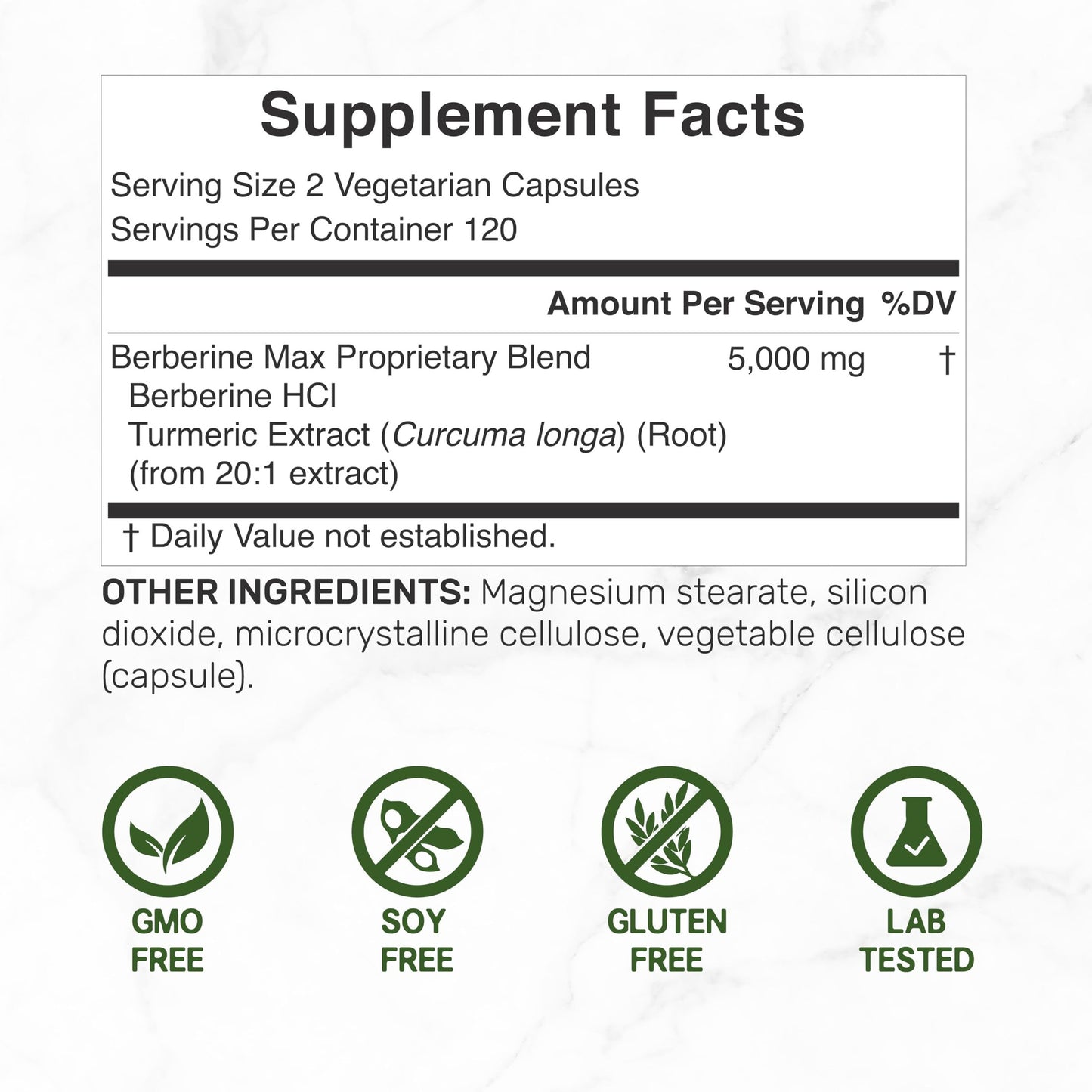 DEAL SUPPLEMENT Berberine Max Supplement with Turmeric, 5,000mg Per Serving, 240 Veggie Capsules – 97% Pure Berberine HCL – 25:1 Root Extract – Vegetarian Friendly, Non-GMO - Medaid International