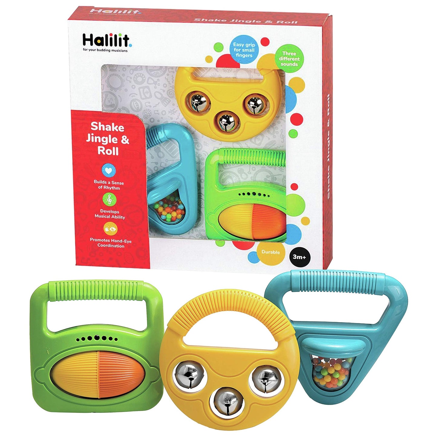 Edushape Shake, Jingle & Roll Music, 3 Piece - Medaid International
