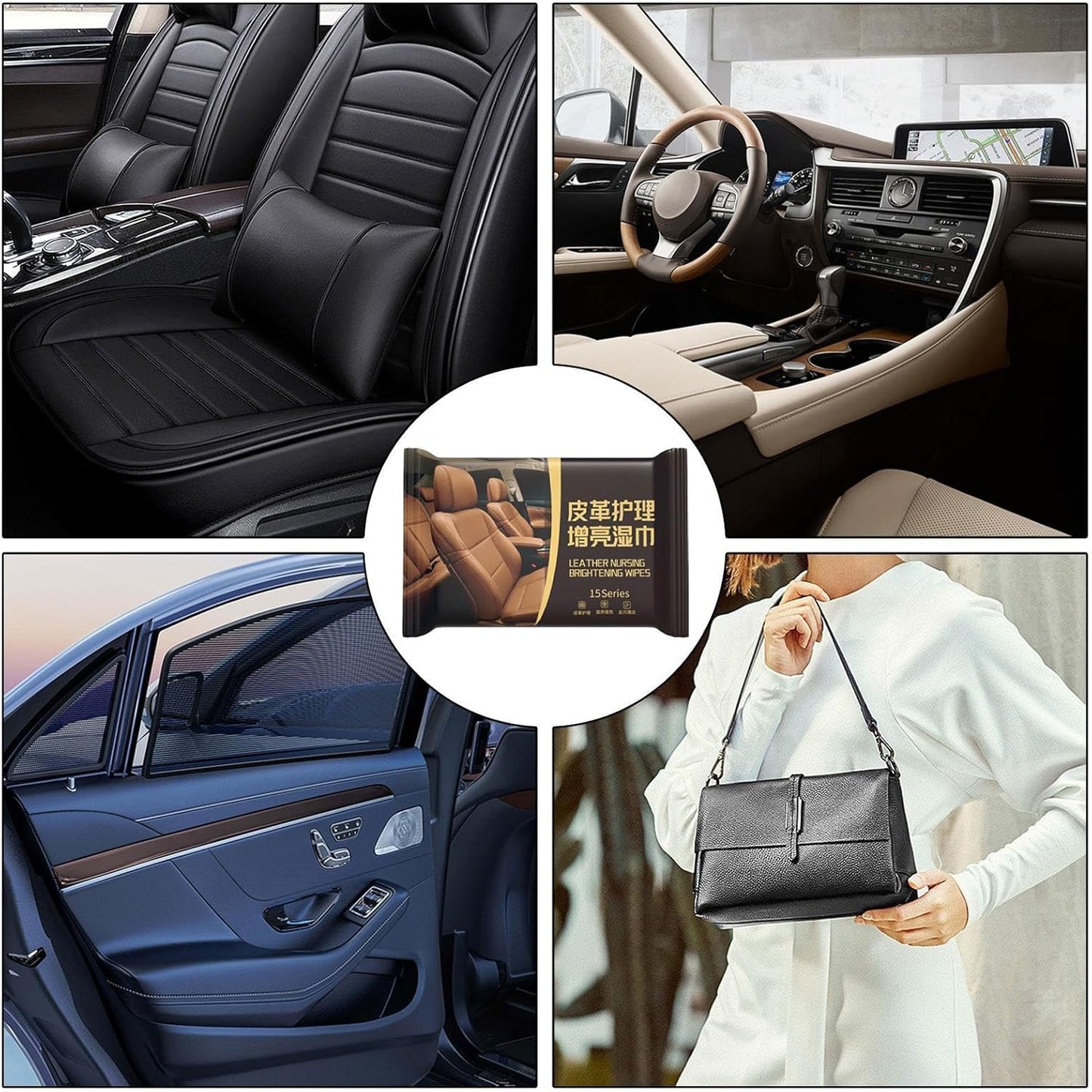 Car Leather Wipes (50 wipes) - Medaid International