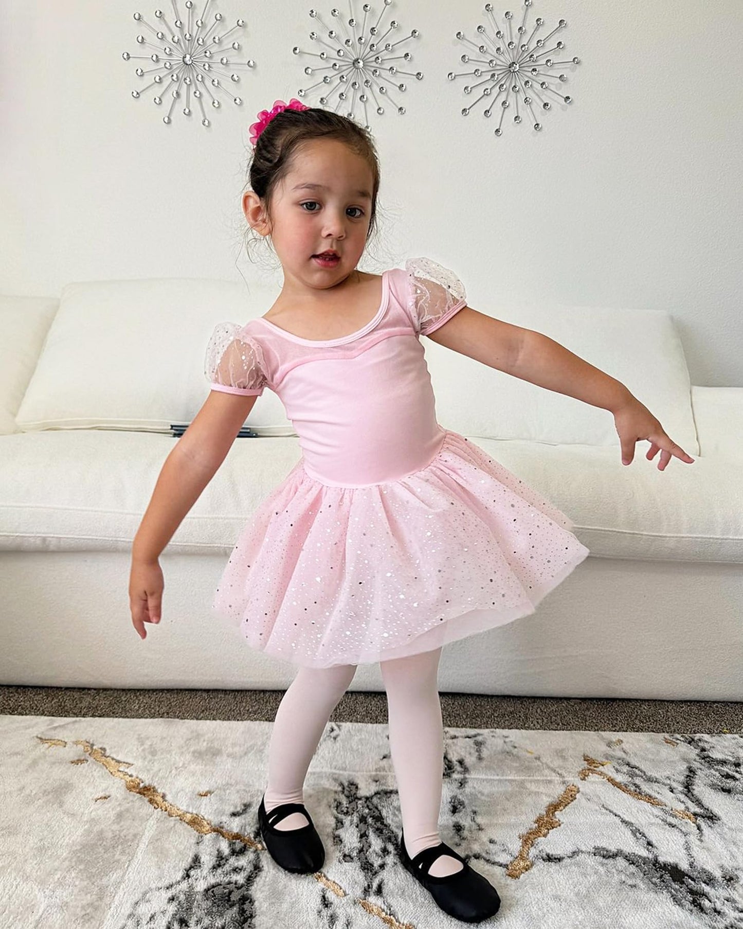 Stelle Girls Ballet Dance Students School Footed Tight (Toddler/Little Kid/Big Kid)(BP,6-8 Years) - Medaid International