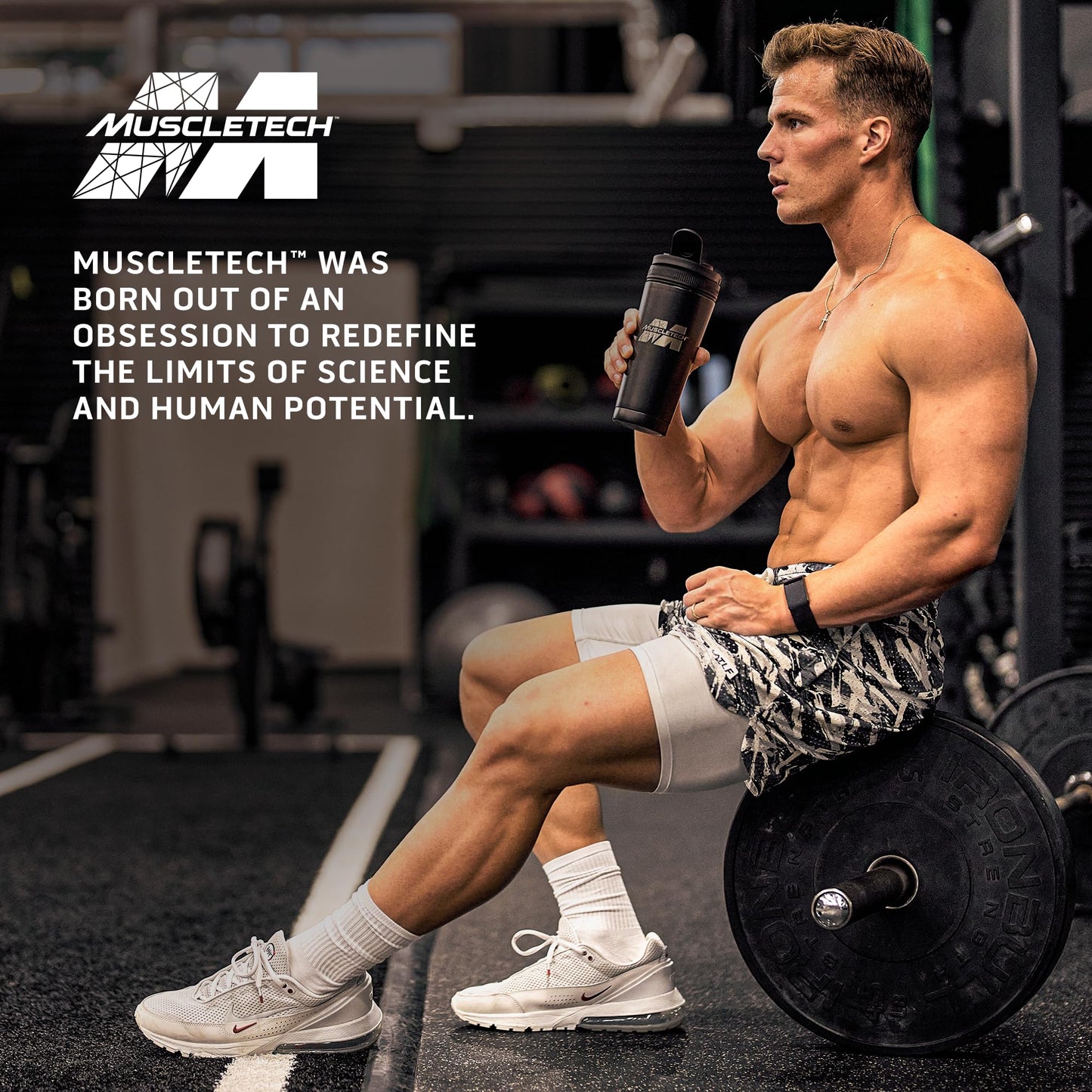 MuscleTech Platinum 8-Hour Protein Powder - 7 Premium Protein Sources with Whey & Casein Protein for Increased Lean Muscle, Strength & Improved Recovery - Milk Chocolate, 50 Servings - Medaid International
