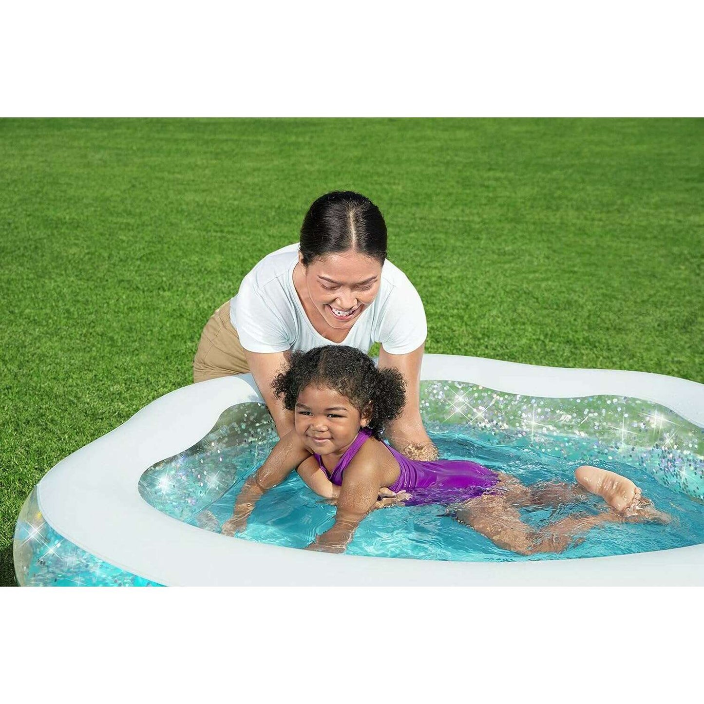 Sparkle Shell Kiddie Pool 150x127x43cm - Medaid International