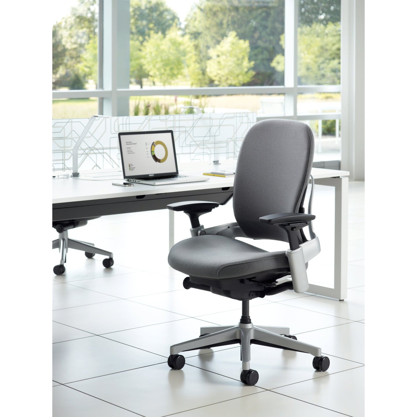 Steelcase Leap Plus Office Chair - Black with Platinum Base - Medaid International