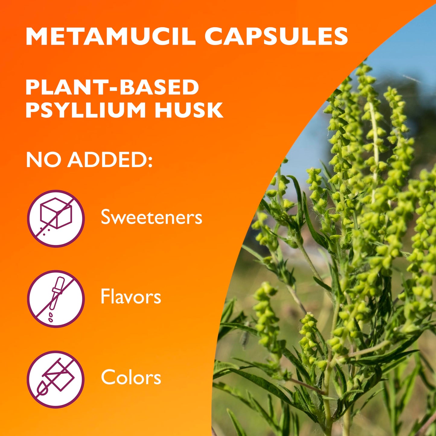 Metamucil, Fiber Capsules, 3-in-1 Psyllium Husk Fiber, 300 Capsules, Daily Fiber Supplement, Help support digestive health*, heart health by lowering cholesterol†, and healthy blood sugar levels*. - Medaid International