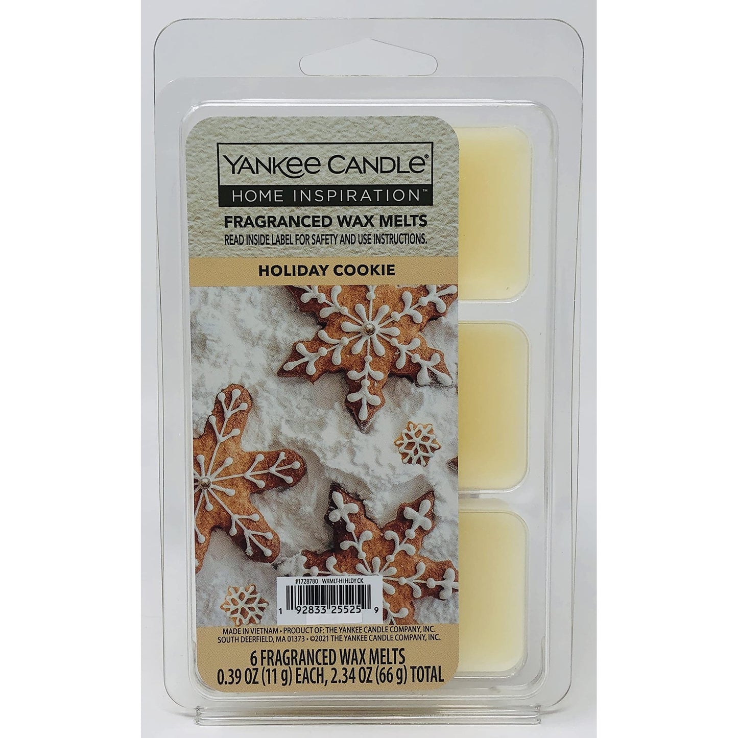 Yankee Candle Holiday Cookie Home Inspiration 6 Fragranced Wax Melts - Medaid International