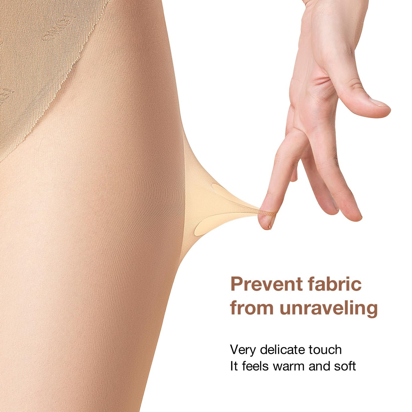 Ms.Myland 2 Pairs Women's Sheer Tights, 1D Ultra Thin Soft Nylon Regular Panty Multicolour High Sheer Anti-slid Pantyhose - Medaid International