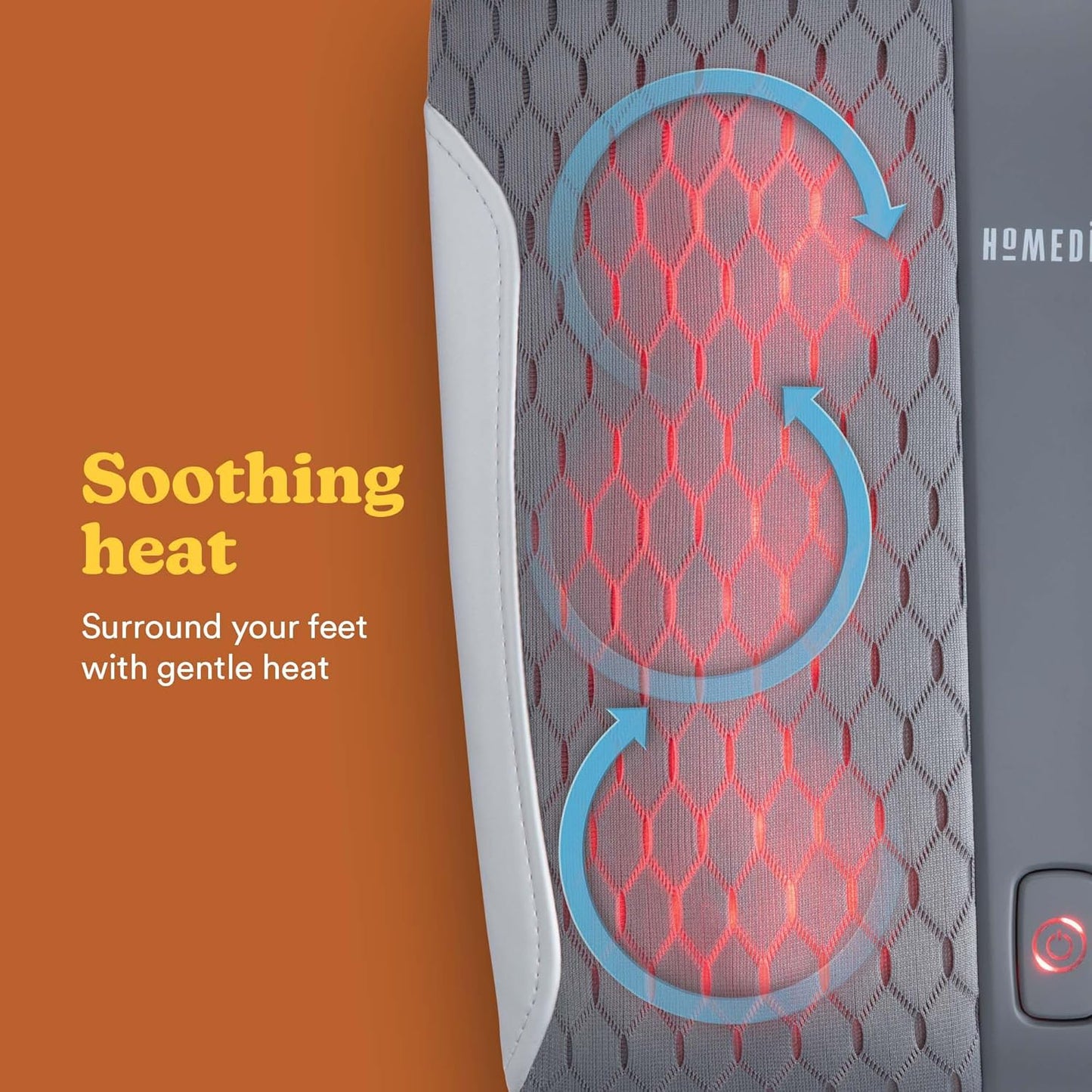 Gentle Touch Gel Shiatsu Foot Massager + Soothing Heat - Medaid International