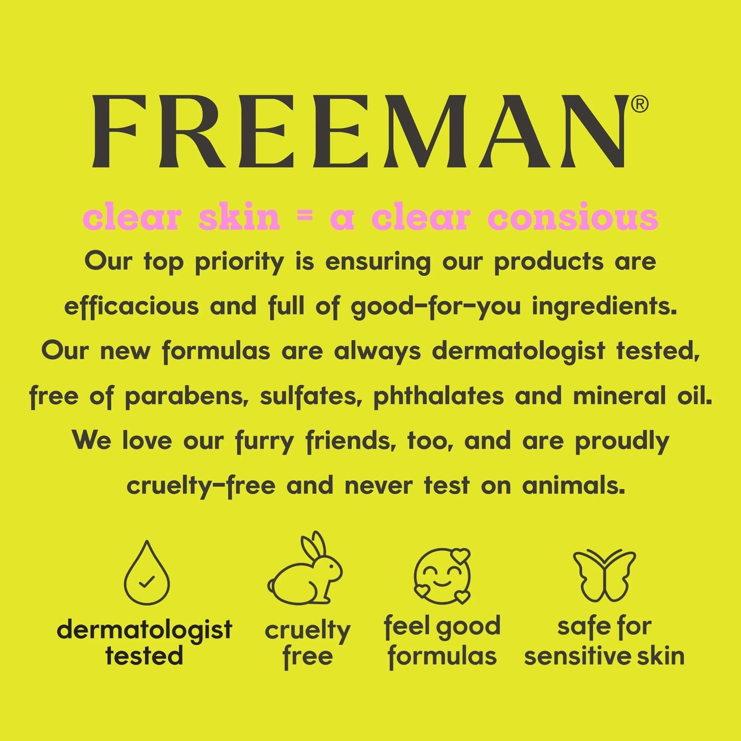 Freeman Clearing Peel-Off Clay Mask, Brightening & Toning Facial Mask, Tea & Lemon Help Even Skin, Antioxidant Rich, Clay Face Mask For Breakouts, Cruelty-Free & Vegan, 6 fl. oz./175 ml Tube, 1 Count - Medaid International
