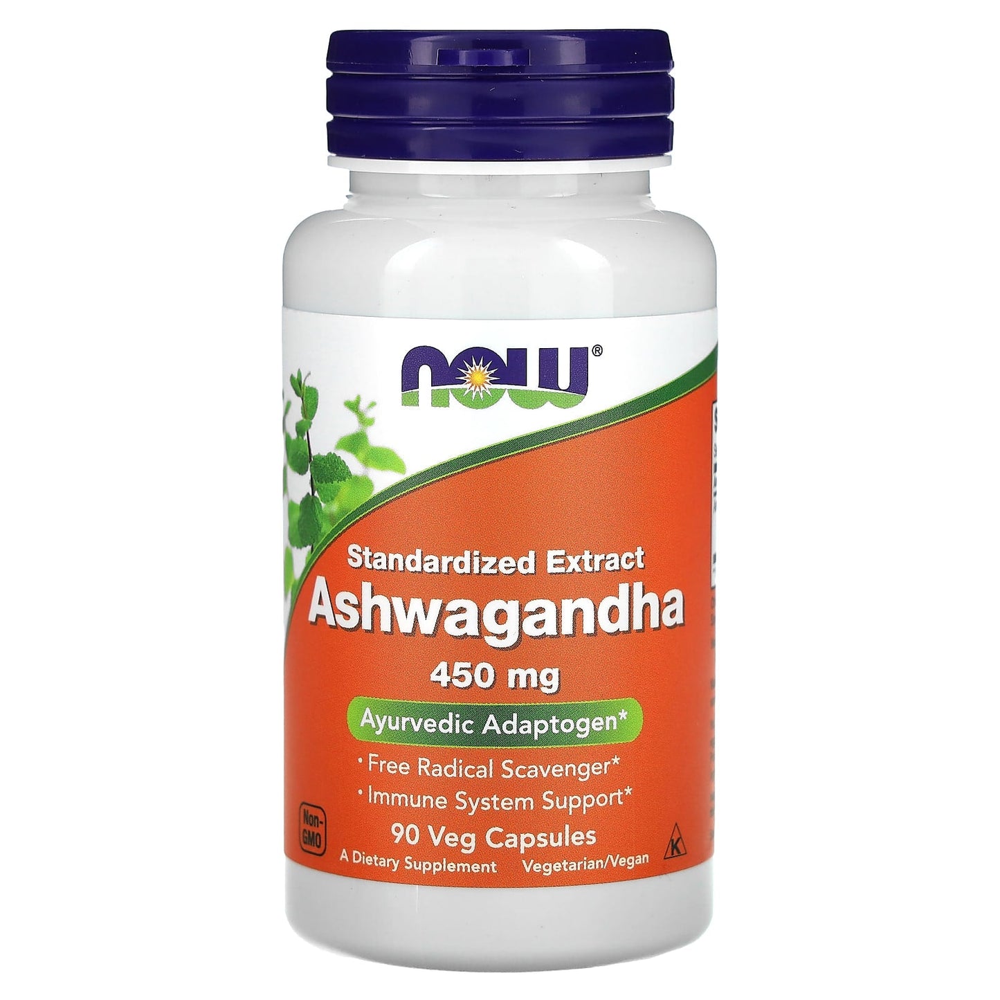 NOW Foods, Ashwagandha, Standardized Extract, 450 mg, 90 Veg Capsules - Medaid International