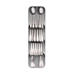Joseph Joseph DrawerStore Compact Cutlery Organizer Kitchen Drawer Tray, Small,Gray - Medaid International