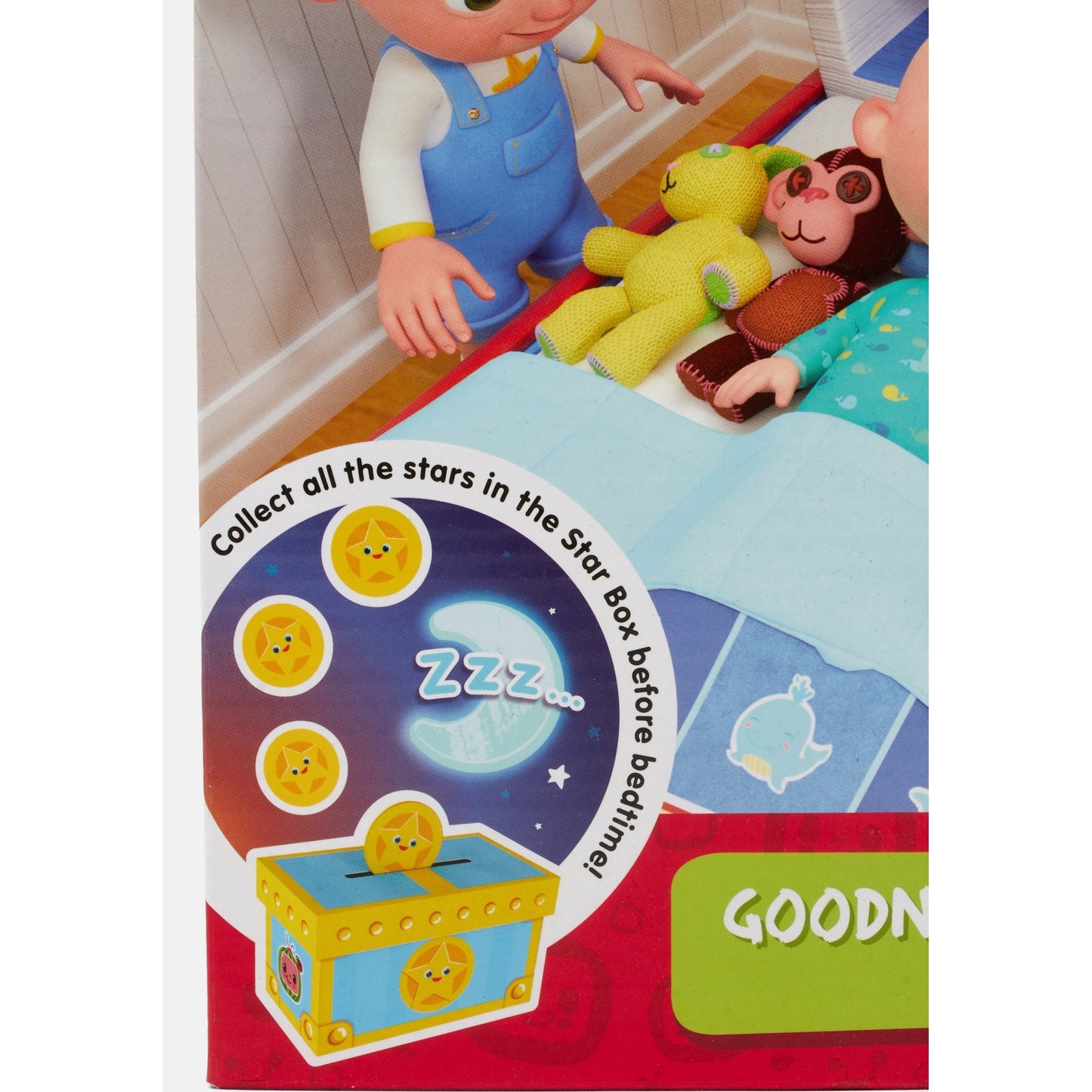 Goliath Cocomelon Goodnight Starlight Game - Help JJ and Friends Get Ready for Bed, Sing Along to Cocomelon Songs - Ages 3 and Up, 2-4 Players - Medaid