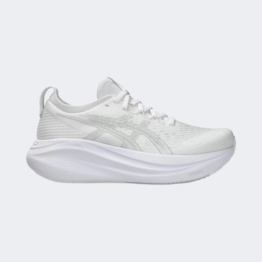 Asics Gel Nimbus 27 Women Running Shoes White/Glacier Grey - Medaid International