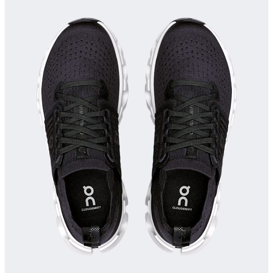 On Cloudswift 4 Women Running Shoes Black/White - Medaid International