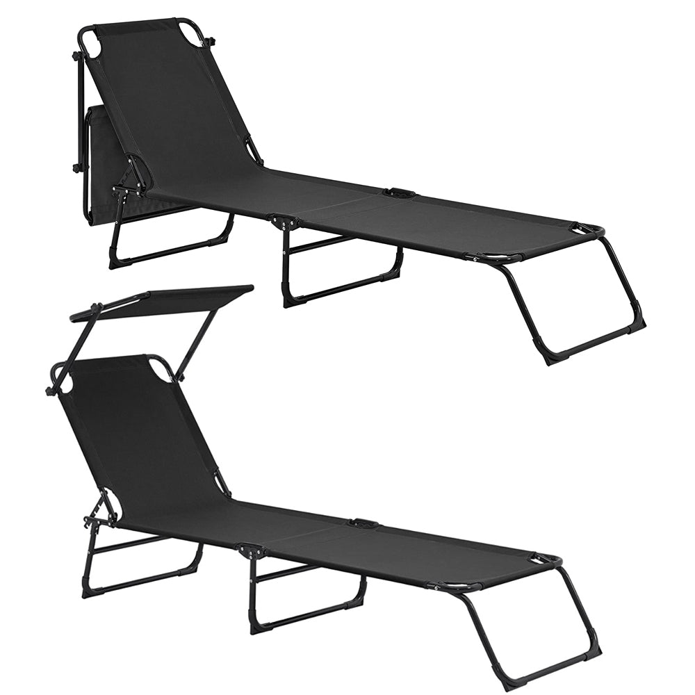 Folding Sun Lounge with Roof - Medaid International
