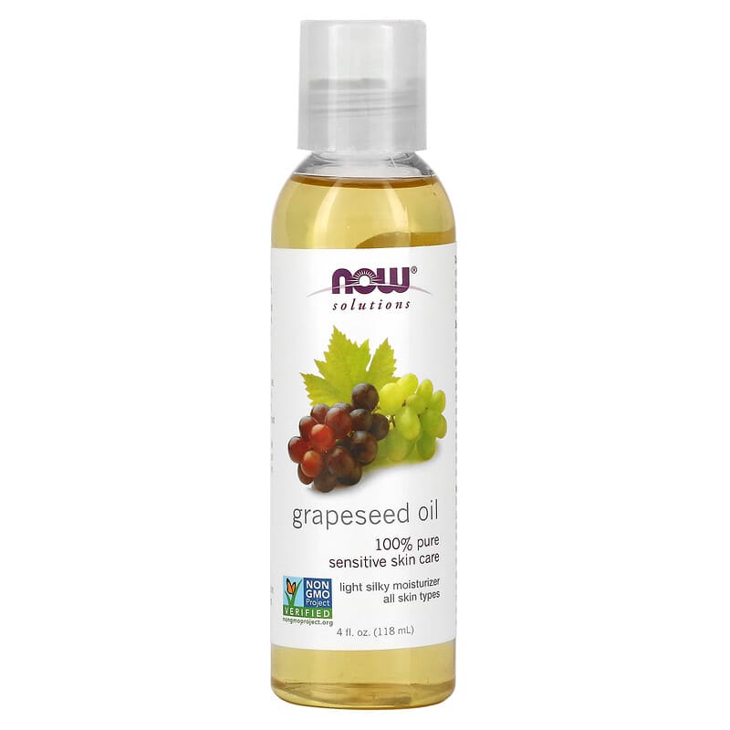 NOW Foods, Solutions, Grapeseed Oil, 4 fl oz (118 ml) - Medaid International