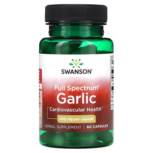 Swanson, Full Spectrum Garlic, 400 mg, 60 Capsules - Medaid International
