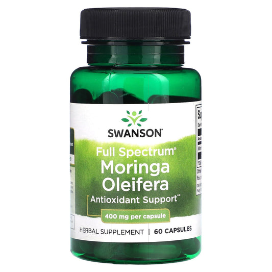 Swanson, Full Spectrum Moringa Oleifera, 400 mg, 60 Capsules - Medaid International
