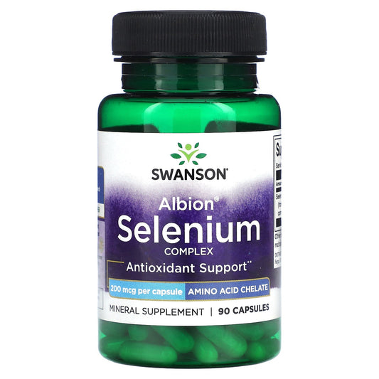 Swanson, Albion Selenium Complex, 200 mcg , 90 Capsules - Medaid International