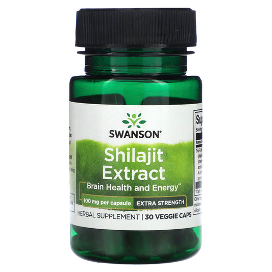 Swanson, Shilajit Extract, 100 mg, 30 Veggie Caps - Medaid International