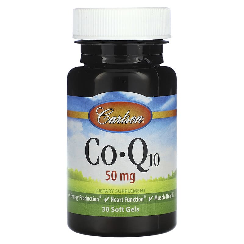 Carlson, CoQ10, 50 mg , 30 Soft Gels - Medaid International