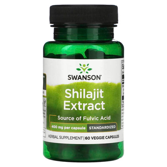 Swanson, Shilajit Extract, Standardized, 400 mg, 60 Veggie Capsules - Medaid International