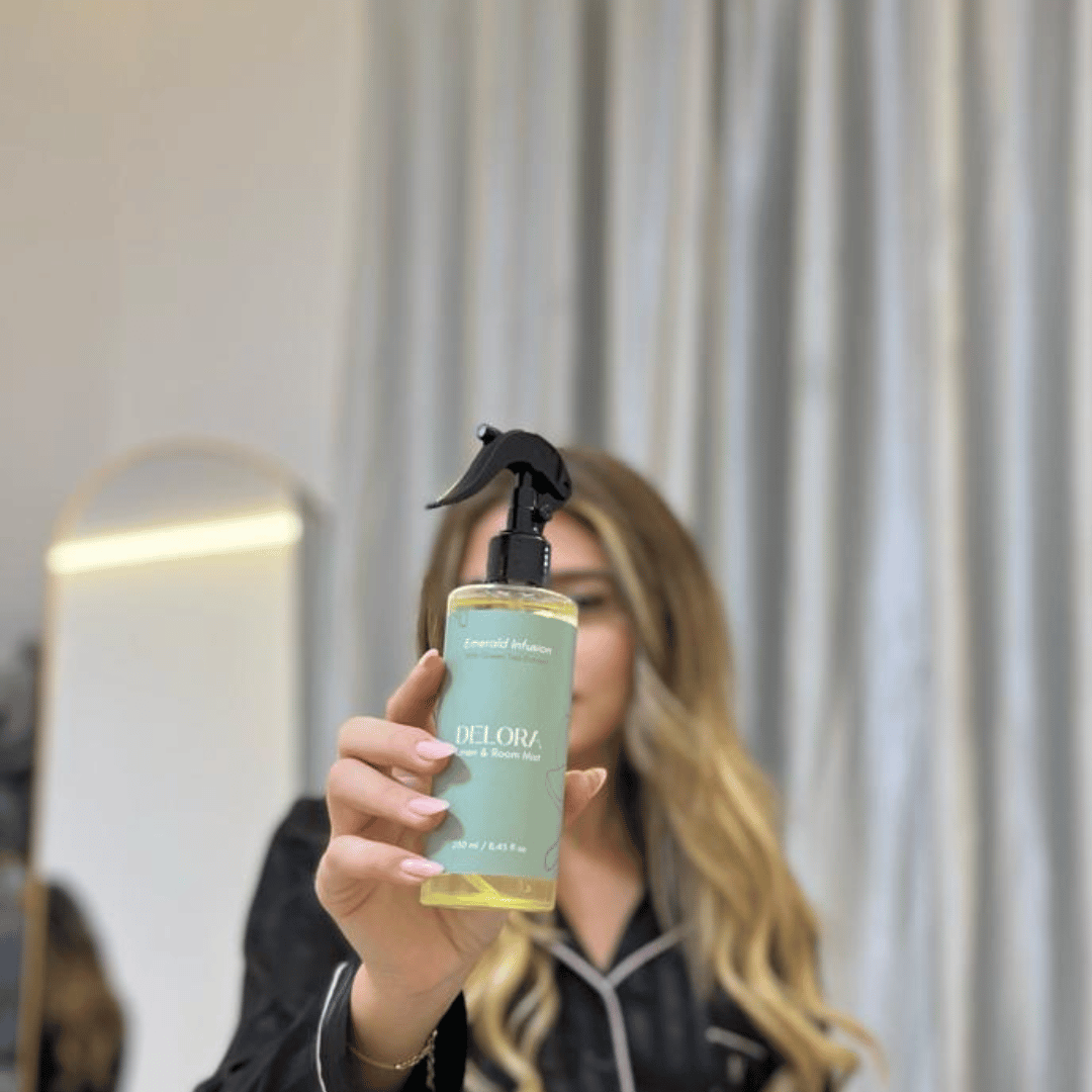 Delora Linen & Room Mist - Emerald Infusion (With Green Tea Extract)