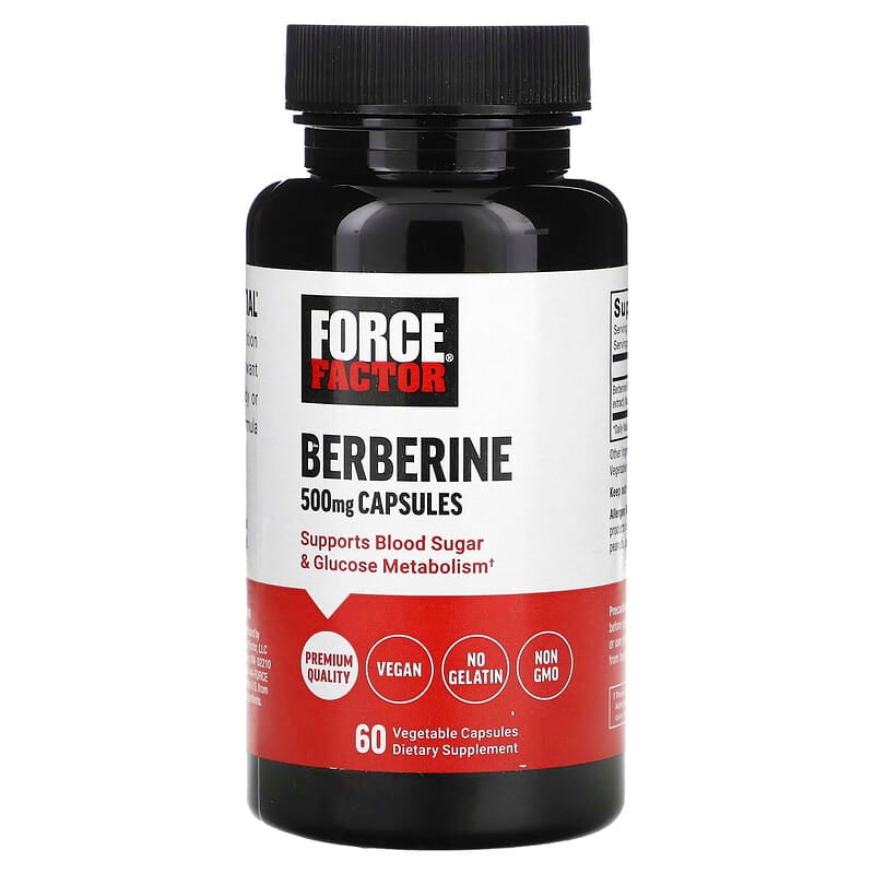 Force Factor, Berberine , 500 mg , 60 Vegetable Capsules - Medaid International