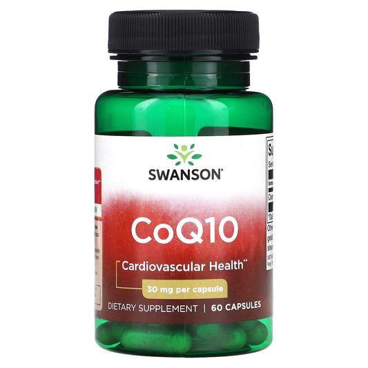 Swanson, CoQ10, 30 mg, 60 Capsules - Medaid International