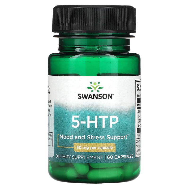 Swanson, 5-HTP, 50 mg , 60 Capsules - Medaid International