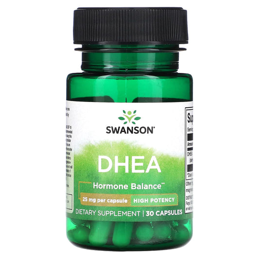 Swanson, DHEA, High Potency, 25 mg , 30 Capsules - Medaid International