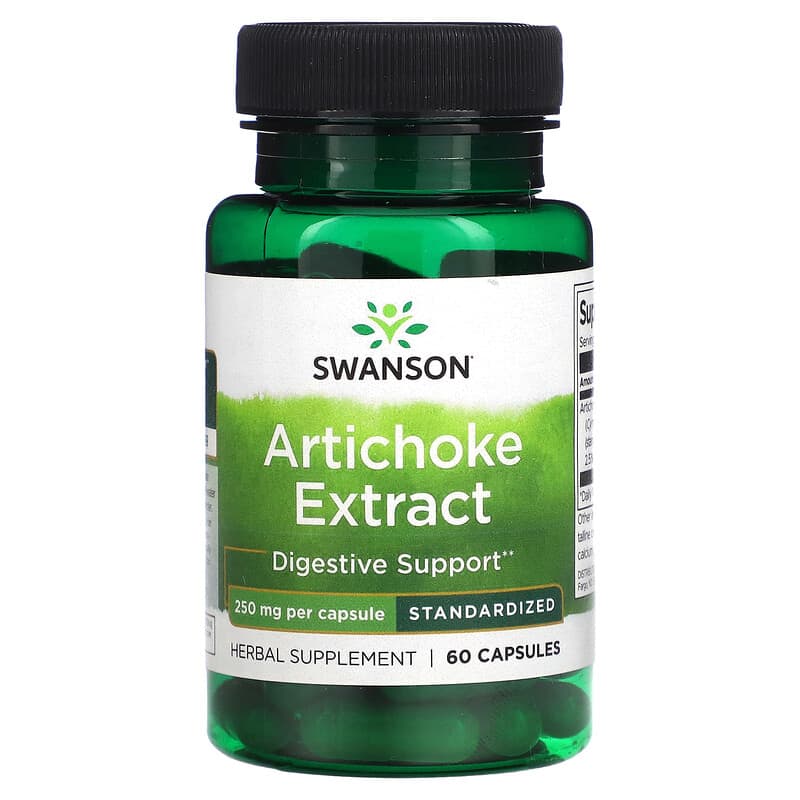 Swanson, Artichoke Extract, 250 mg , 60 Capsules - Medaid International