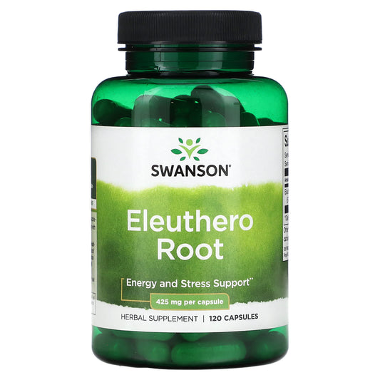 Swanson, Eleuthero Root, ginseng, 425 mg, 120 Capsules - Medaid International