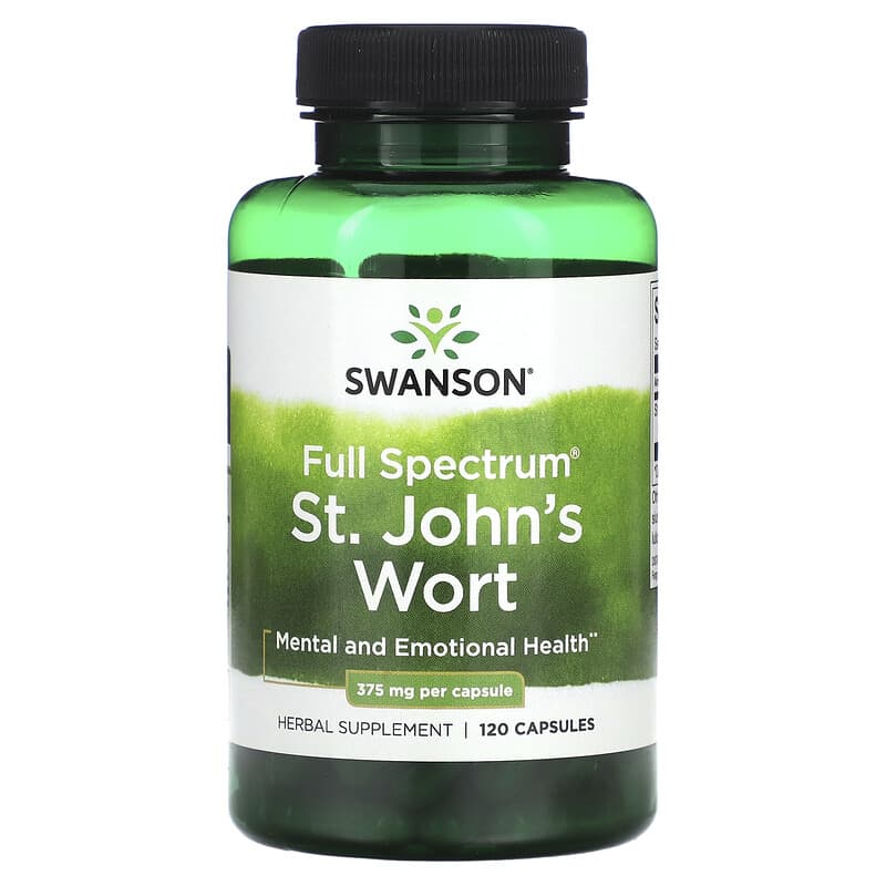 Swanson, Full Spectrum St. John's Wort, 375 mg , 120 Capsules - Medaid International