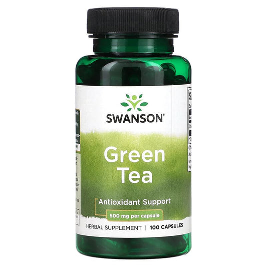 Swanson, Green Tea, 500 mg, 100 Capsules - Medaid International