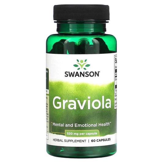 Swanson, Graviola, 530 mg, 60 Capsules - Medaid International