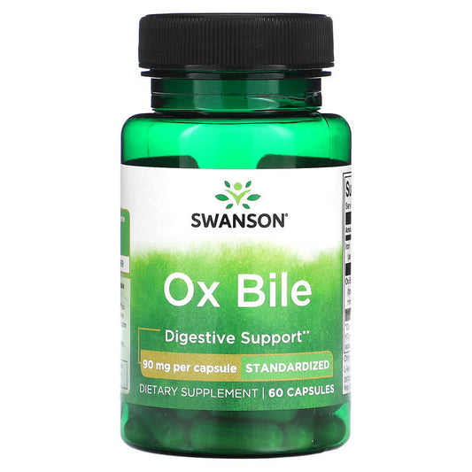 Swanson, Ox Bile, 90 mg, 60 Capsules - Medaid International