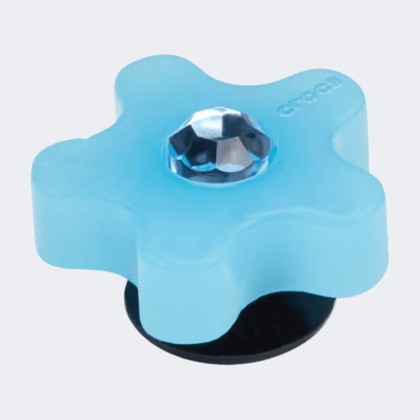 Crocs Flower With Gem Lifestyle Pins Blue - Medaid International