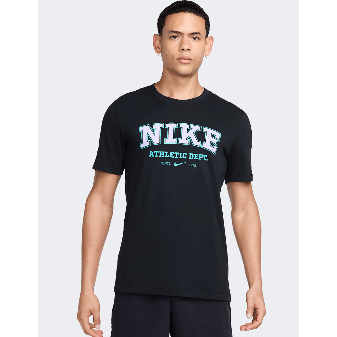 Nike Dri-Fit HBR Print Men Training T-Shirt Black - Medaid International