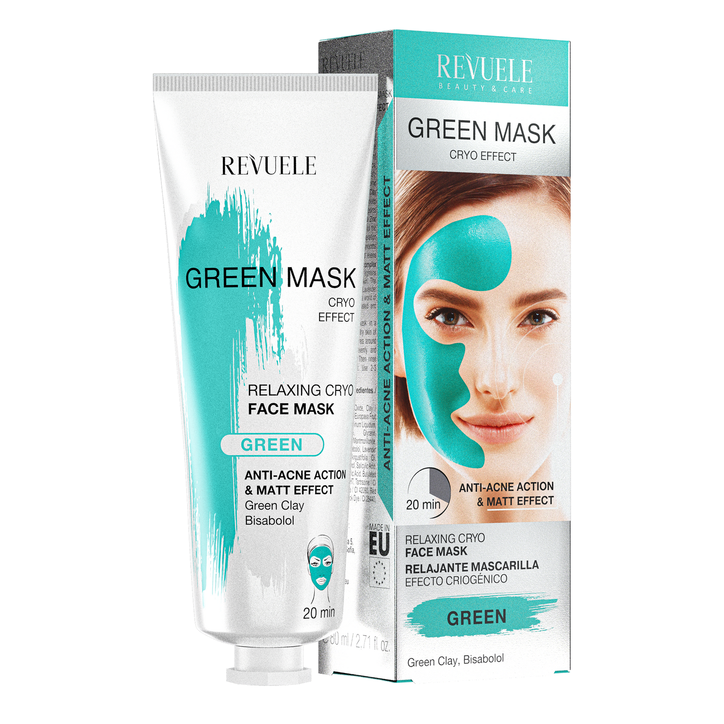 REVUELE GREEN MASK CRYO EFFECT, 80 ml, 12 pcs - Medaid International