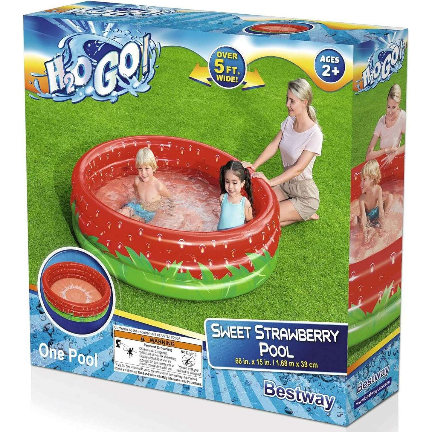 Sweet Strawberry Pool 160x38cm - Medaid International