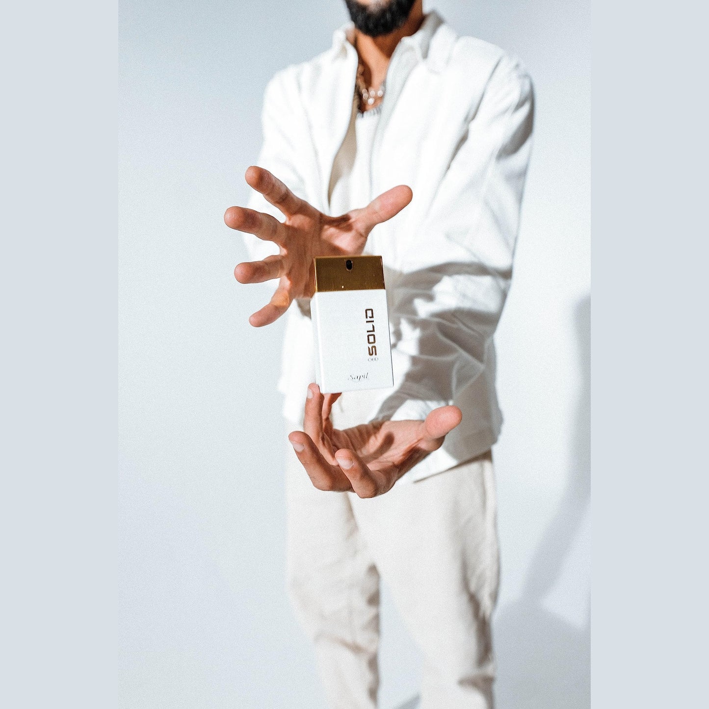 Sapil Solid Oud Perfume for Men and Women - Long-lasting Dubai Perfume, Enticing Arabic Cologne, Oriental Woody EDT Spray, 3.4 Oz (100 ml) - Perfume for Men for Daily Wear and Special Occasions - Medaid International