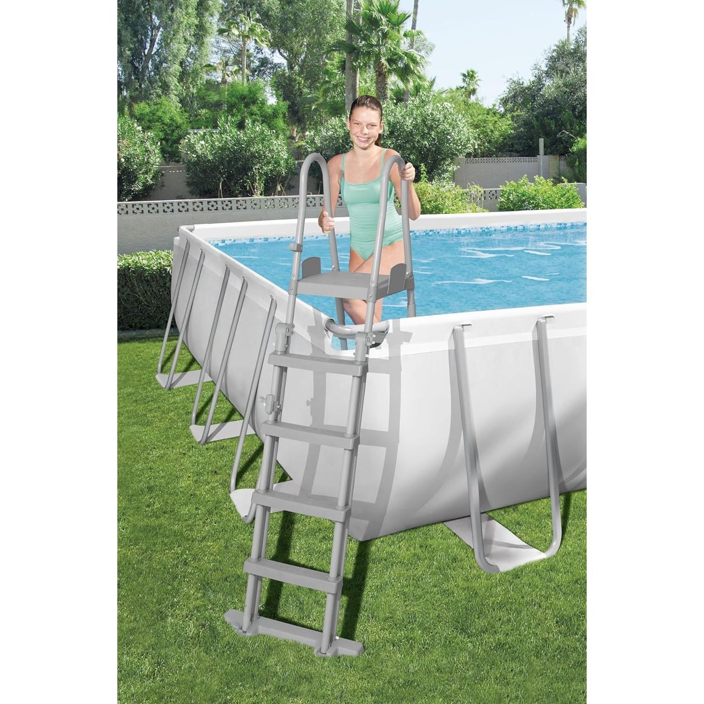 Power Steel Rectangular Pool Set, 732 x 366 x 132 cm - Medaid International