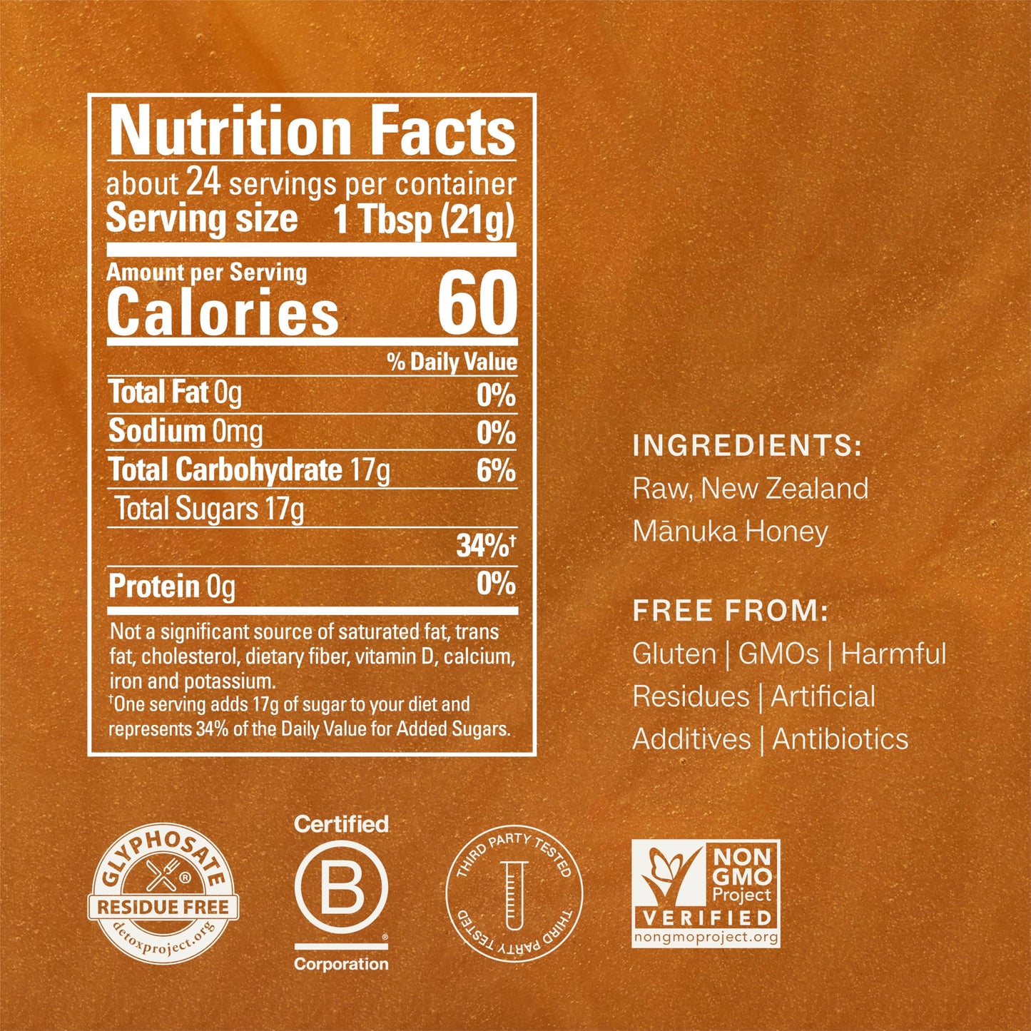 Manukora Raw Manuka New Zealand Honey MGO 850+, Non-GMO, Monofloral, 3rd-Party Tested, Glyphosate Residue Free Certified, 2000+ Natural Compounds, Traceable Hive-to-Hand, Digestive & Immune Support – 500g - Medaid International