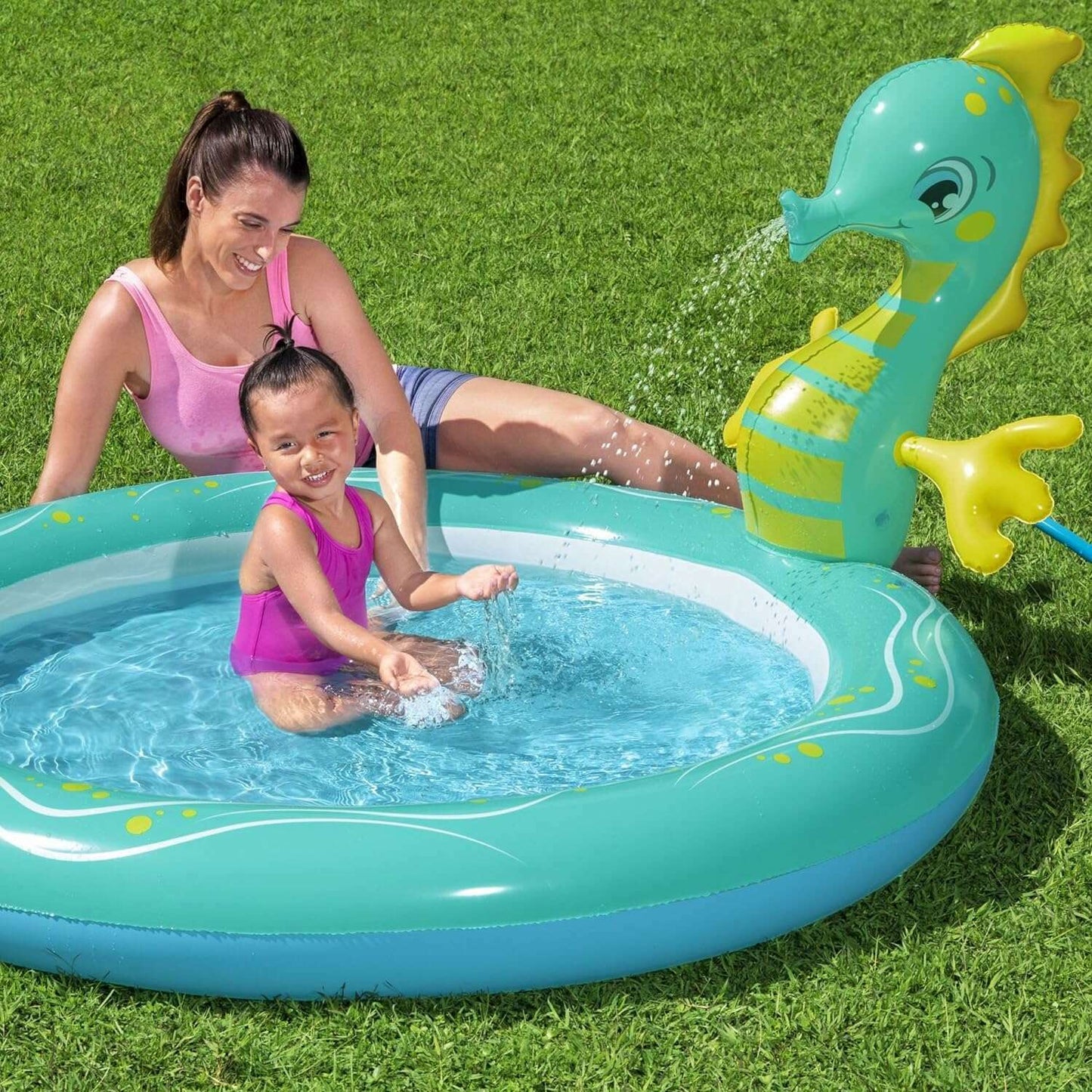 Seahorse Sprinkler Pool, 188x160x86cm - Medaid International