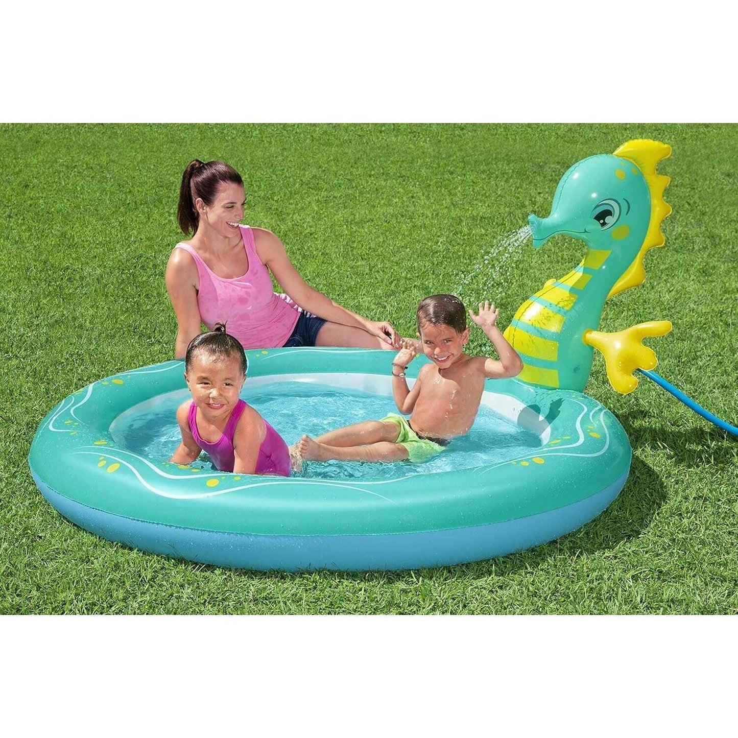 Seahorse Sprinkler Pool, 188x160x86cm - Medaid International