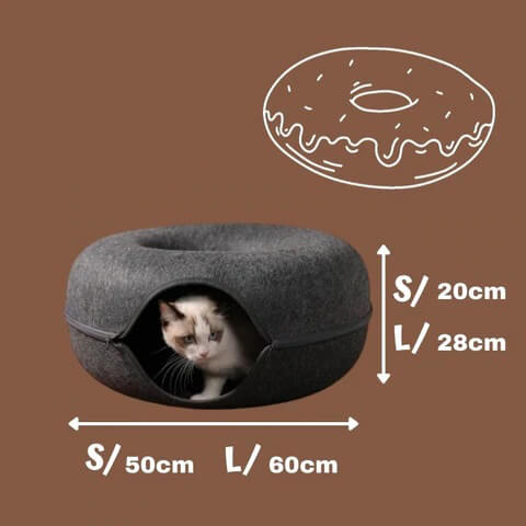 Donut Hideaway Cat Cave - Medaid International