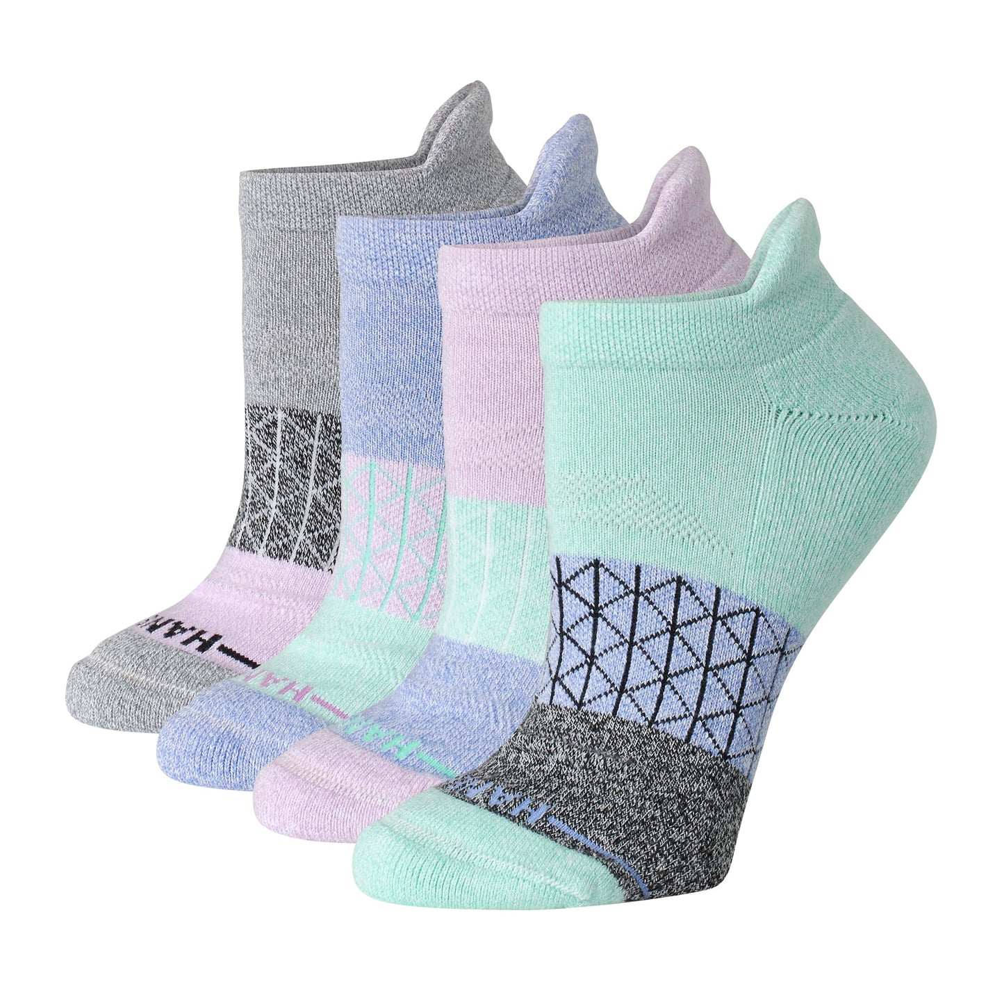 Hanes Women's Cushioned No Show Tab Socks, Absolute Active No Show Socks for Women, 4-Pairs - Medaid International