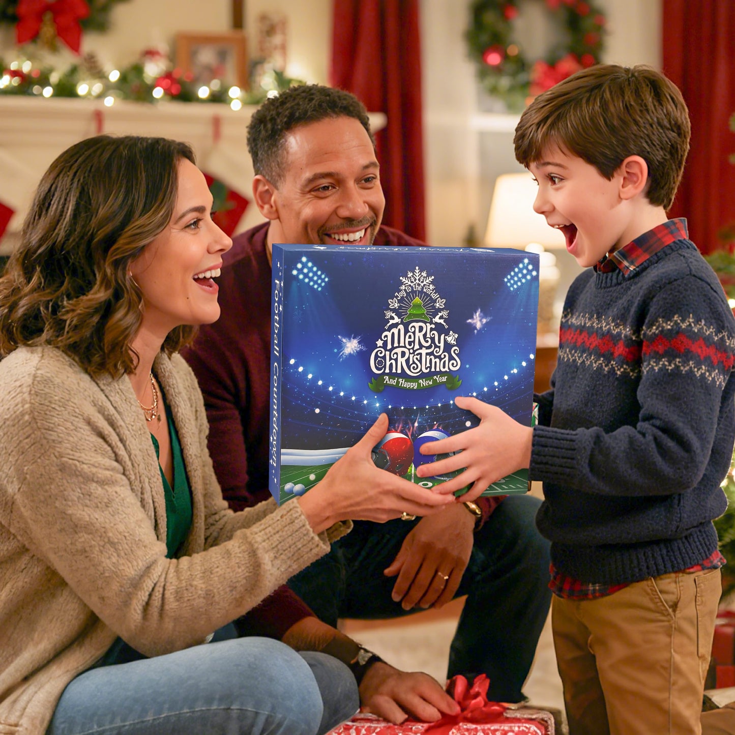 LINAYE Sports Advent Calendar 2025, Football Advent Calendar for Boys Teens 24 Days Christmas Countdown Football Accessories & Treasure Xmas Christmas Surprises Gifts Goodie Bags Fillers for Boys - Medaid International